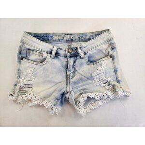 Machine Jeans Nouvella Mode Women Italy S USA 26 Distressed Lace Stone Wash